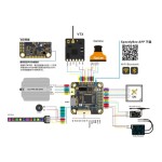 T-MOTOR F7 PRO STM32F722  Fly Tower Flight Controller Wi-Fi 8x PWM BF/INAV ESC Digital Blheli_32 Brushless Stack FPV RC Racing